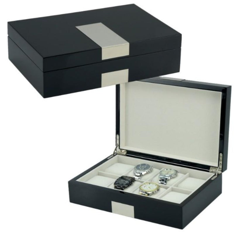 AVENUE 8 Slot Watch Box Black 