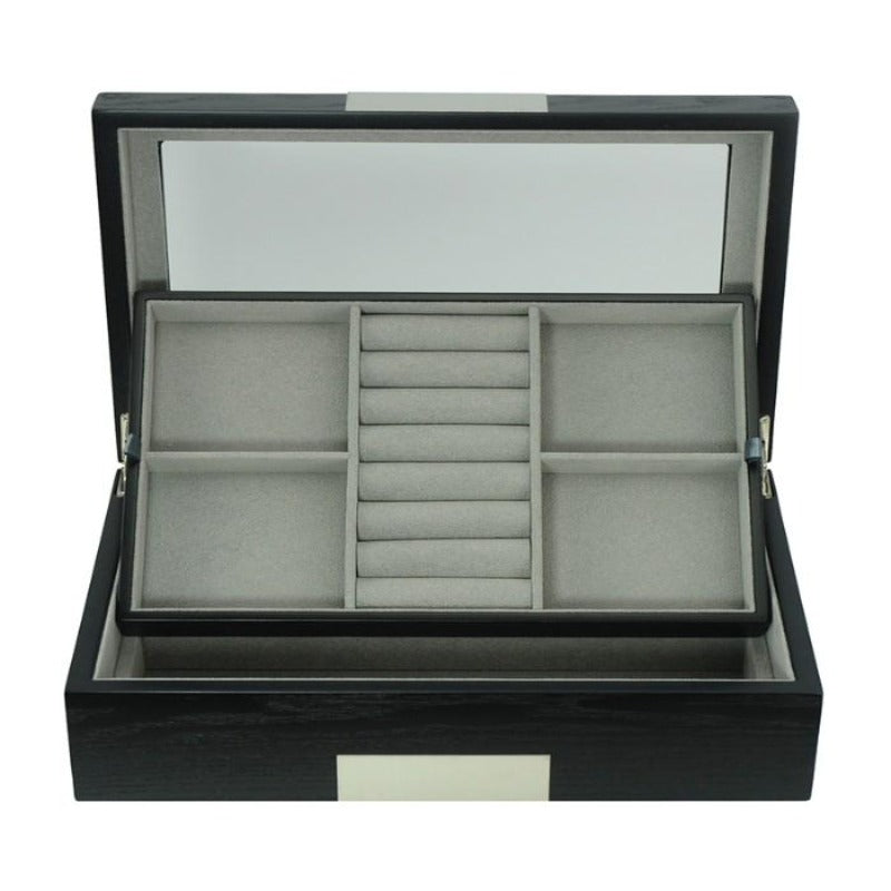 HUDSON Valet Case with tray open front view