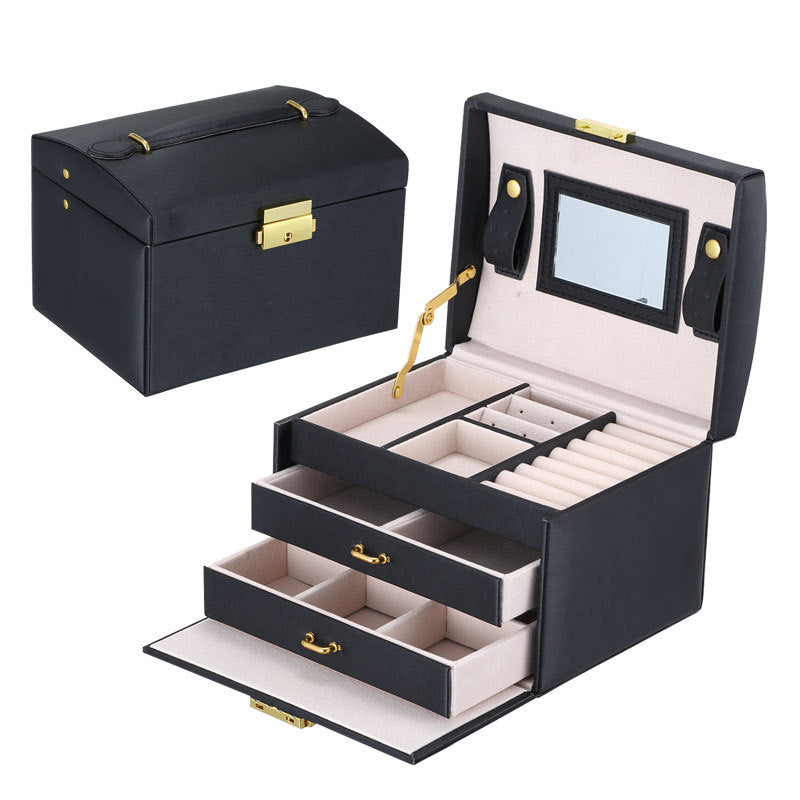 DOWNTOWN 2 draw Jewellery Case Black