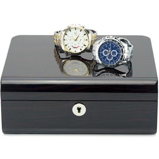 AVENUE 6 Slot Watch Box Black Wood 