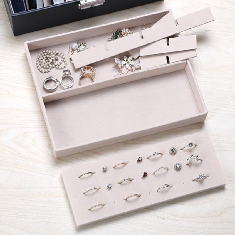 DOWNTOWN single tray Jewellery Box Black internals