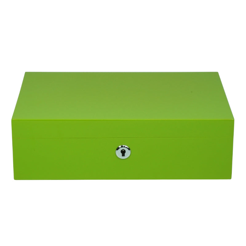 CHELSEA Wooden Jewellery Box Piano Green