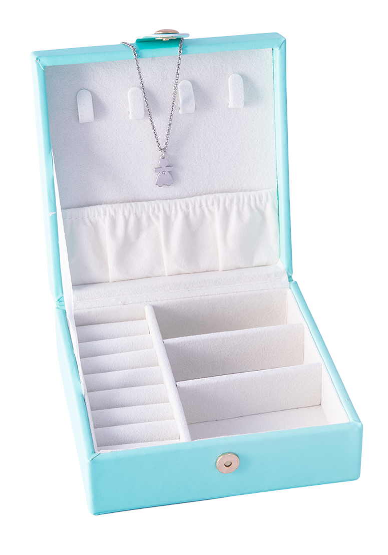 WESTSIDE Jewellery Case Travel Blue. Gift with purchase - FREE Petite necklace - while stocks last