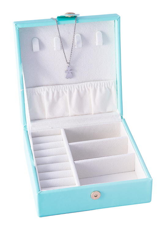 WESTSIDE Jewellery Case Travel Blue. Gift with purchase - FREE Petite necklace - while stocks last